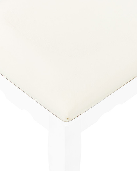 Toaletka biała z 4 szufladami i lustrem