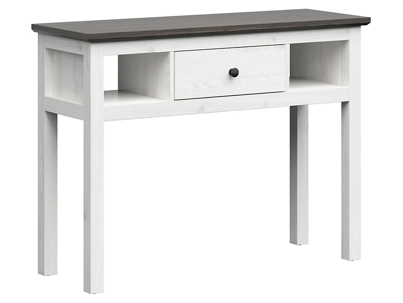 Toaletka Hesen 114 cm z szufladą i 2 półkami modrzew sibiu jasn