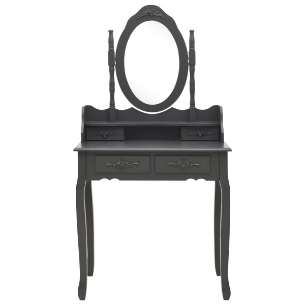 Toaletka Szary Drewno vidaXL