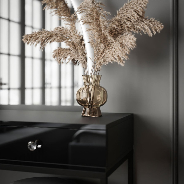 Toaletka QUINNIE biała uchwyt lustro prawe