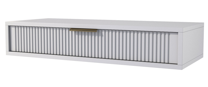 Kaszmirowa ryflowana toaletka ścienna - Zero