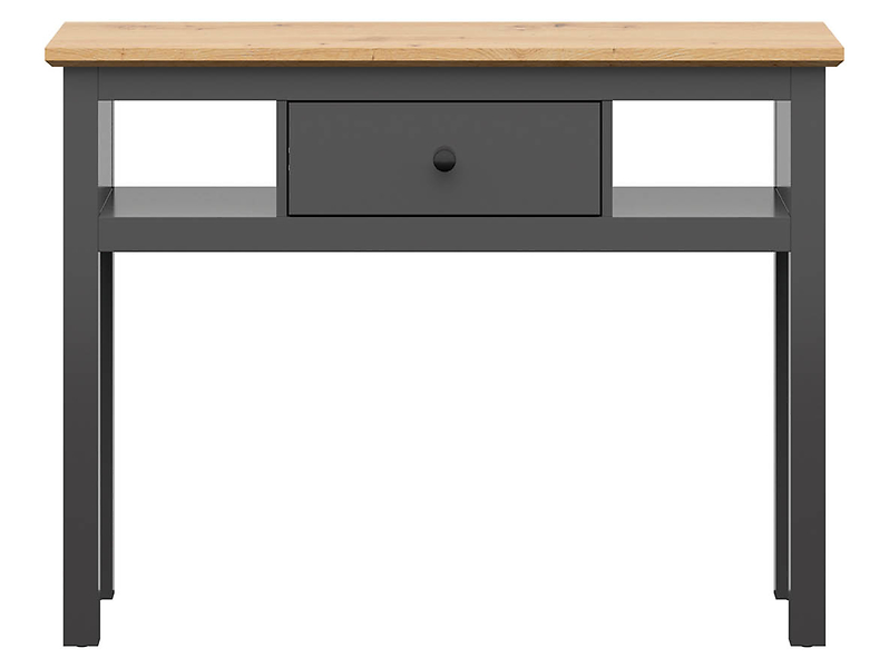 Toaletka Hesen 114 cm z szufladą i 2 półkami modrzew sibiu jasn