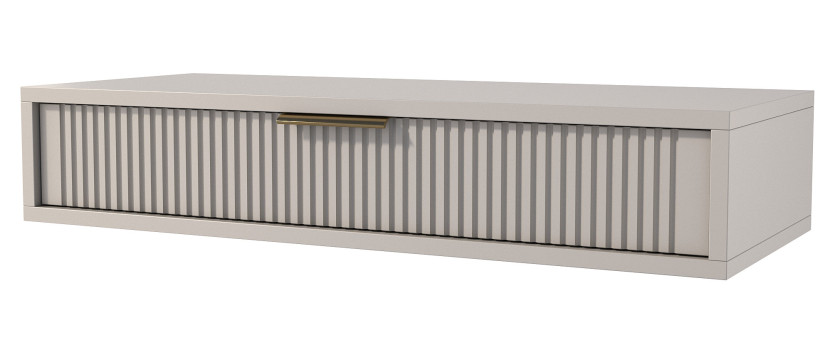 Kaszmirowa ryflowana toaletka ścienna - Zero