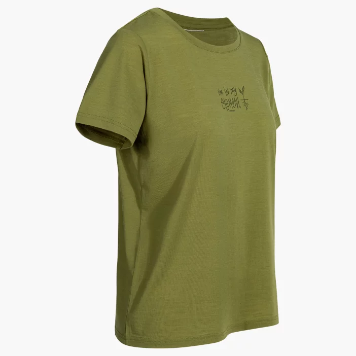 Voľné tričko s átkymi rukávmi z prvotriednej merino vlny