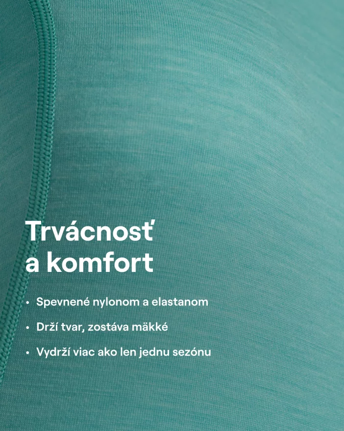 Krátkorukávové tričko z jemnej merino vlny.