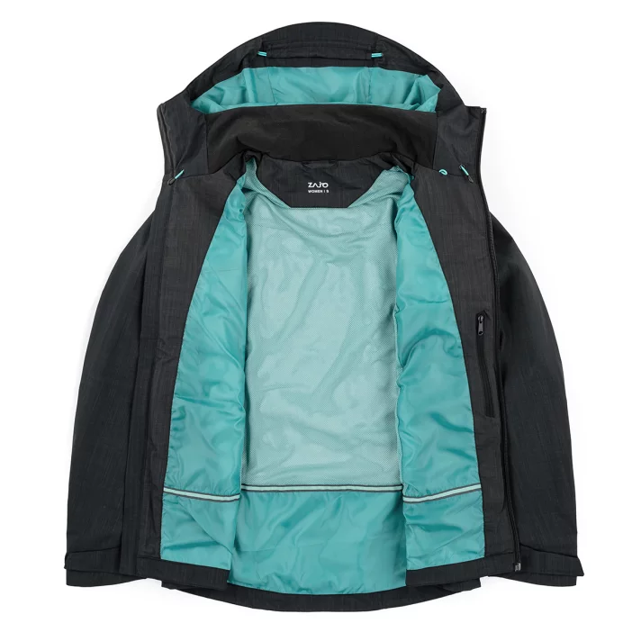 Nepremokavá bunda s priedušnými vlastnosťami.