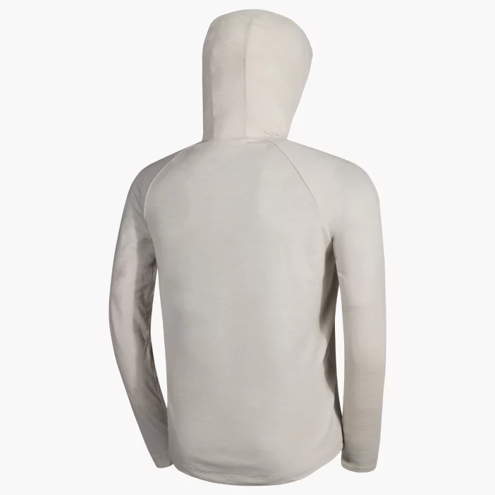 Voľná mikina z merino vlny so slučkami na palce a kapucňou