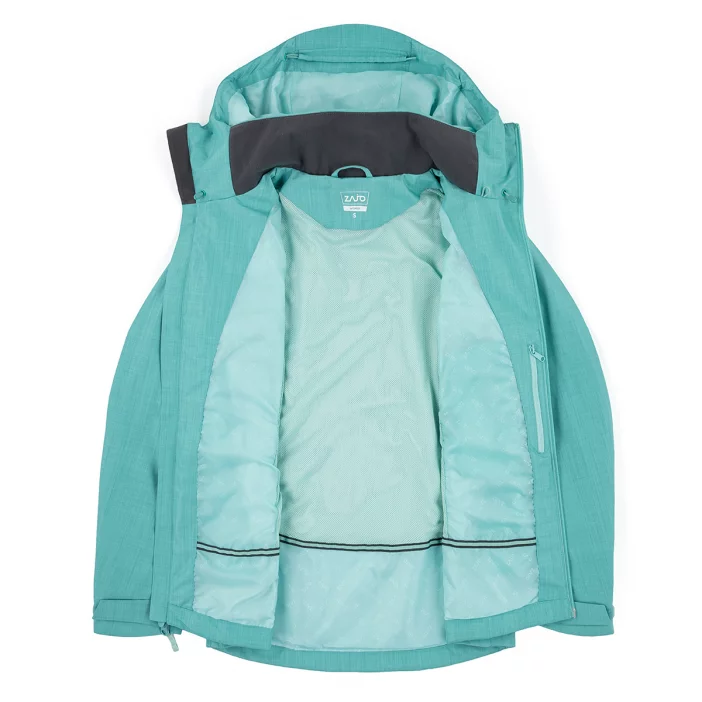 Nepremokavá bunda s priedušnými vlastnosťami