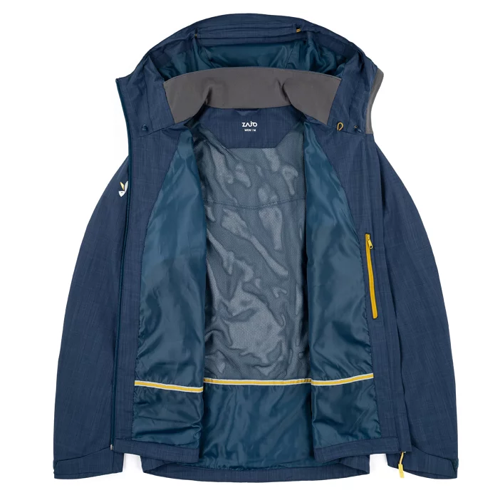 Nepremokavá bunda s priedušnými vlastnosťami.