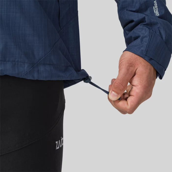 Nepremokavá bunda s priedušnými vlastnosťami.