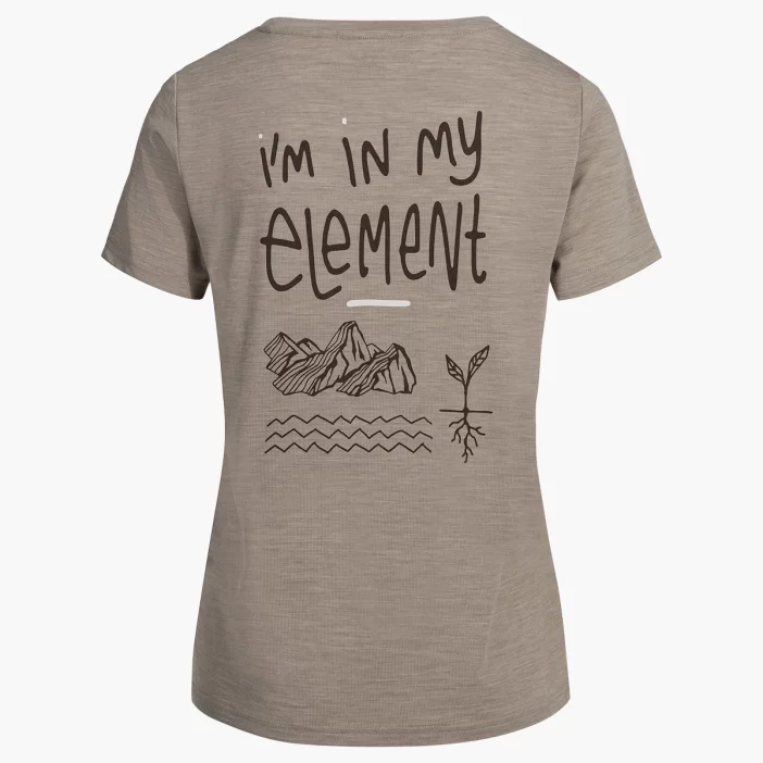 Voľné tričko s átkymi rukávmi z prvotriednej merino vlny