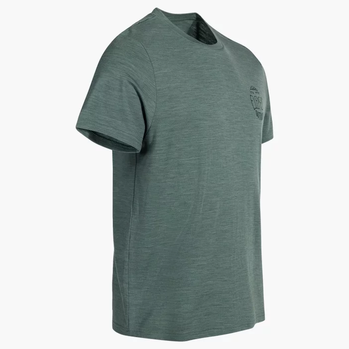 Voľné tričko s átkymi rukávmi z prvotriednej merino vlny