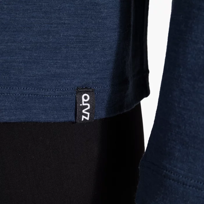 Voľná mikina z merino vlny so slučkami na palce a kapucňou