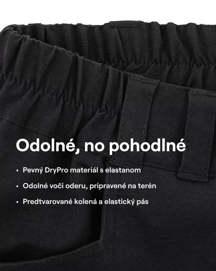 Odolné pánske turistické nohavice. prispôsobiteľné na šortky