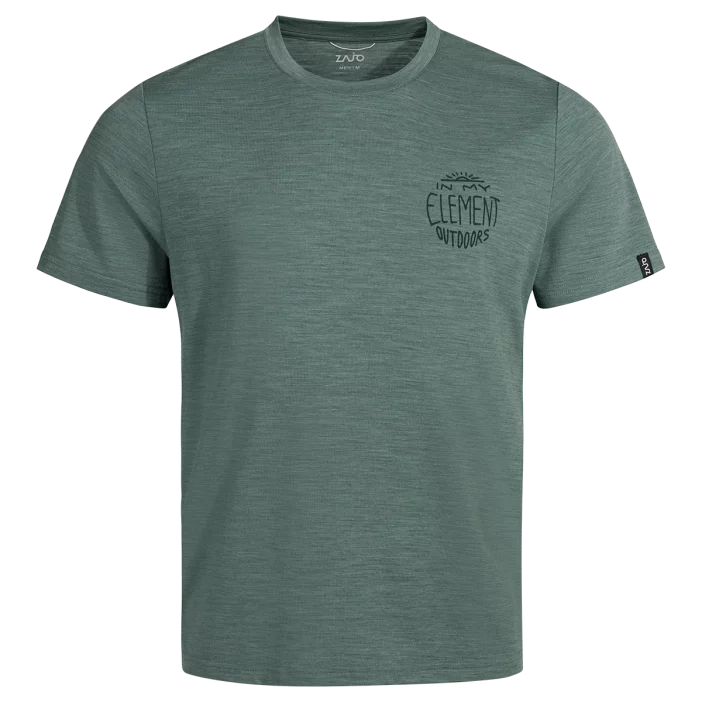 Voľné tričko s átkymi rukávmi z prvotriednej merino vlny