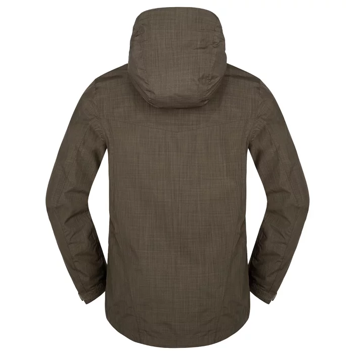 Nepremokavá bunda s priedušnými vlastnosťami.