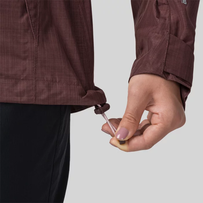 Nepremokavá bunda s priedušnými vlastnosťami