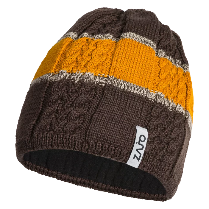 Teplá vlnená zimná čiapka.