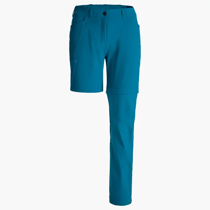 Odolné dámske turistické nohavice prispôsobiteľné na šortky.