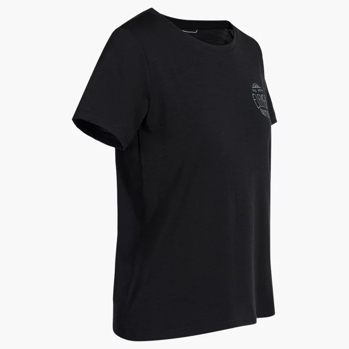 Voľné tričko s átkymi rukávmi z prvotriednej merino vlny