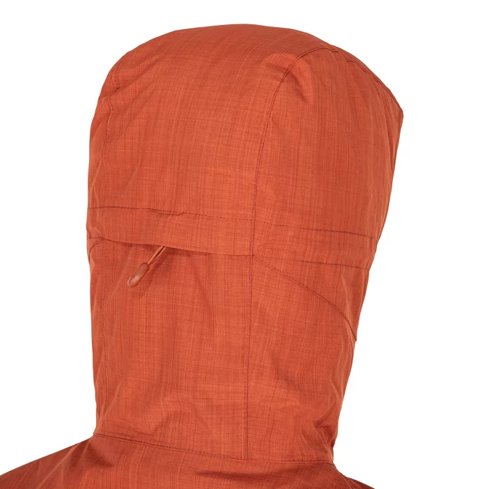 Nepremokavá bunda s priedušnými vlastnosťami.