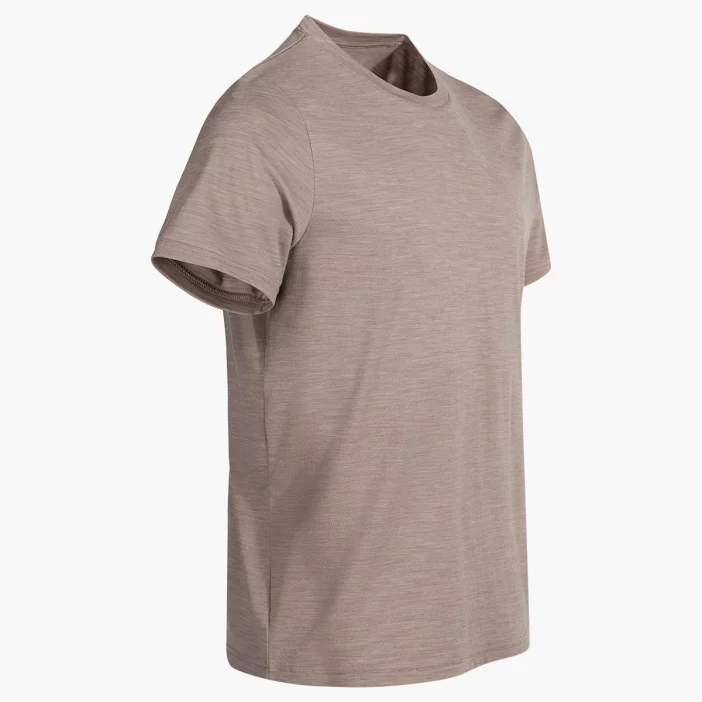 Voľné tričko s átkymi rukávmi z prvotriednej merino vlny