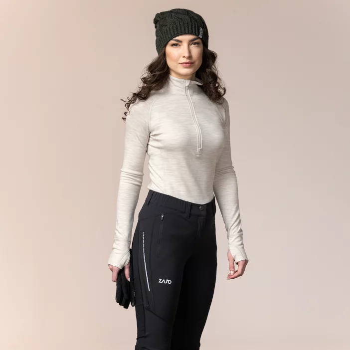 Hrejivý dámsky top z merino vlny