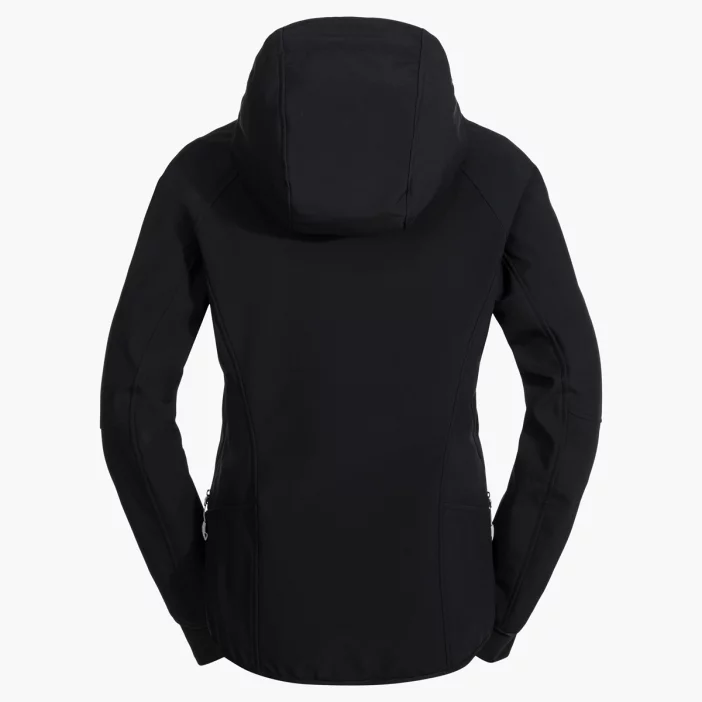 Zateplená a vetruodolná dámska softshellová bunda.