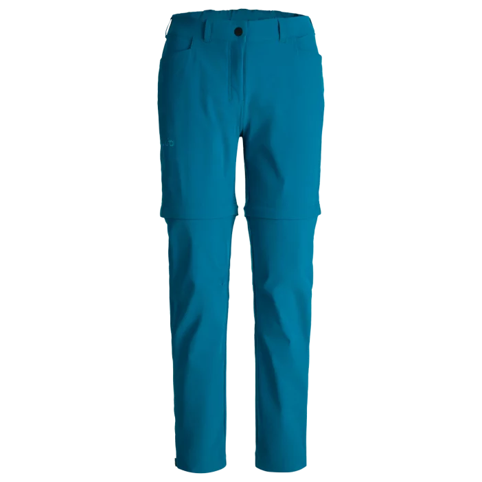 Odolné dámske turistické nohavice prispôsobiteľné na šortky.