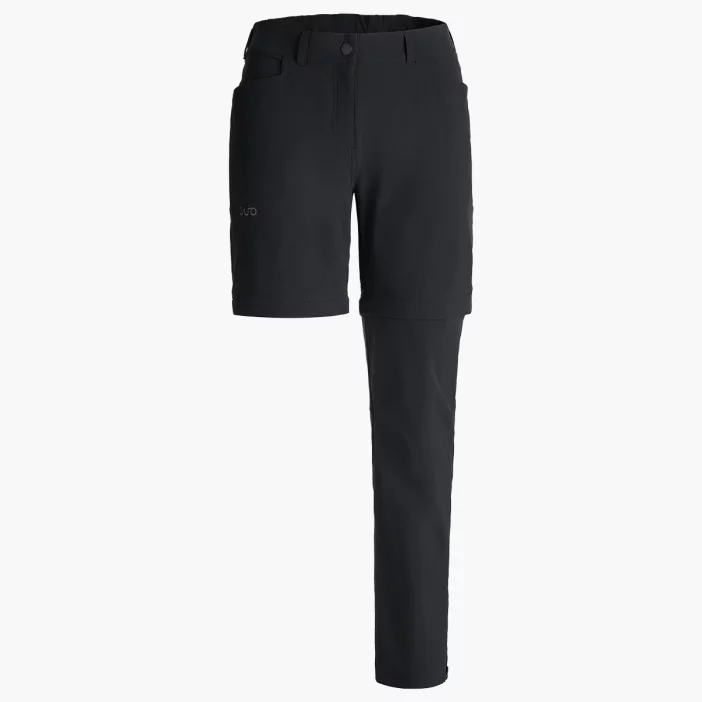 Odolné dámske turistické nohavice prispôsobiteľné na šortky.