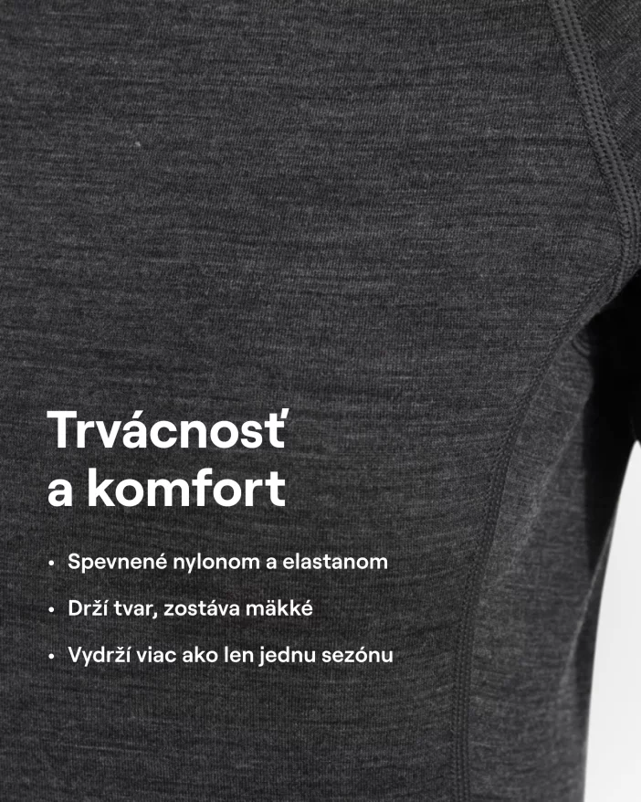 Krátkorukávové tričko z jemnej merino vlny.