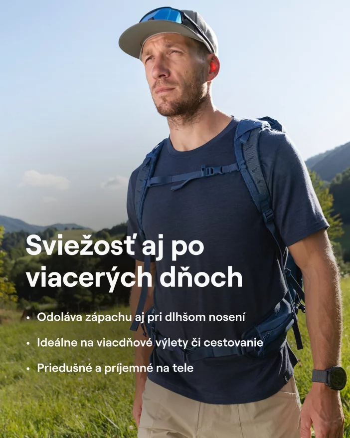 Voľné tričko s átkymi rukávmi z prvotriednej merino vlny