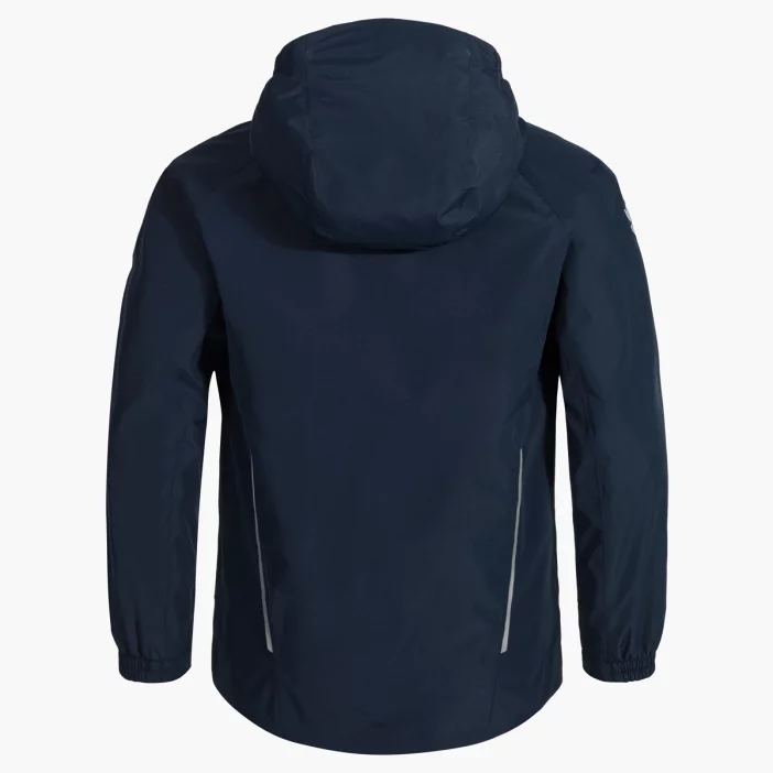 Ľahká nepremokavá a vetruodolná detská bunda.