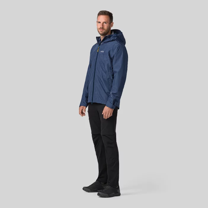 Nepremokavá bunda s priedušnými vlastnosťami.