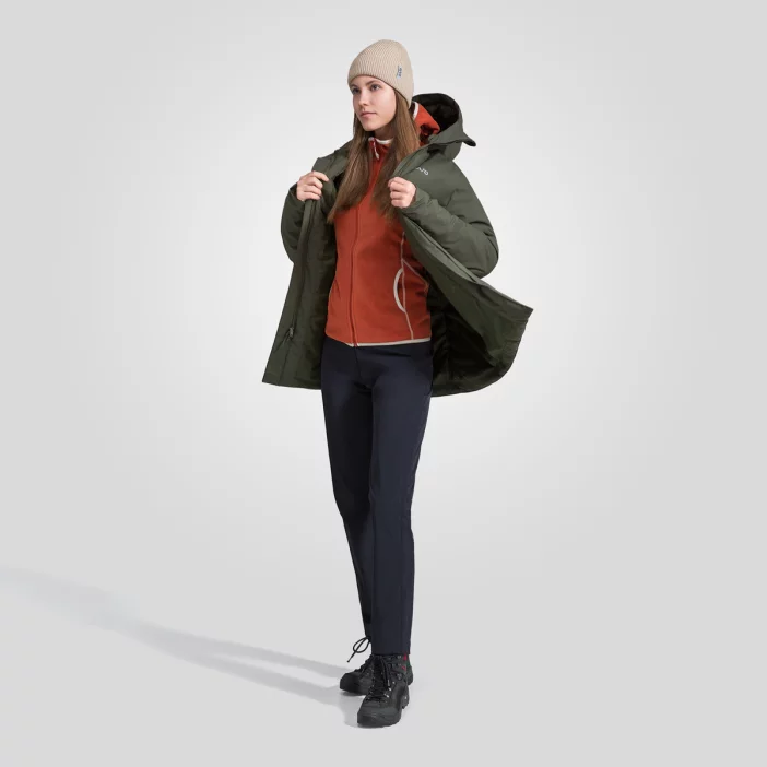 Zateplená a nepremokavá dámska parka.