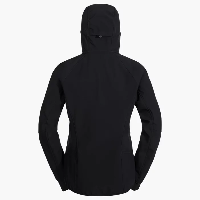 Zateplená a vetruodolná dámska softshellová bunda.