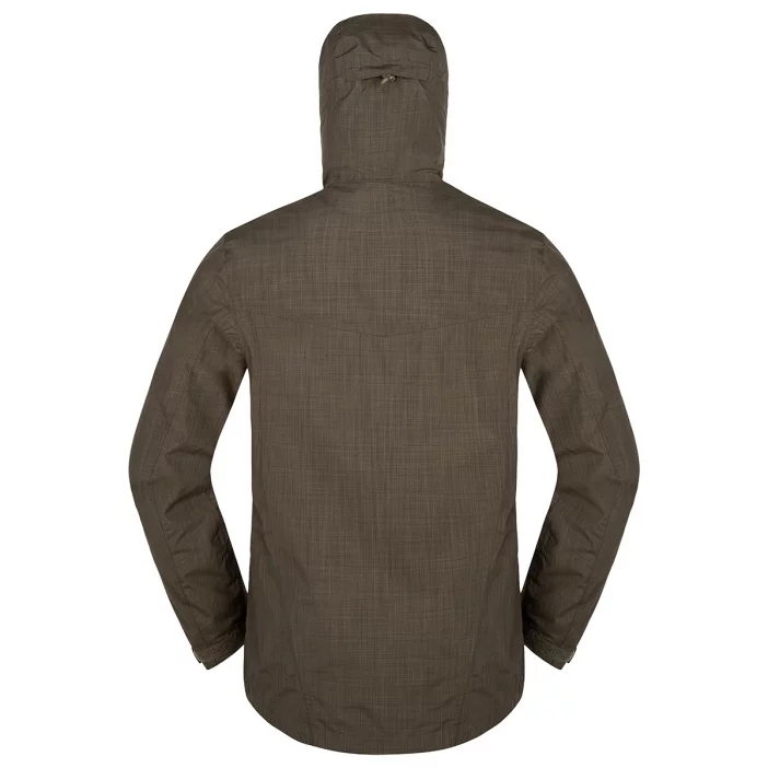 Nepremokavá bunda s priedušnými vlastnosťami.