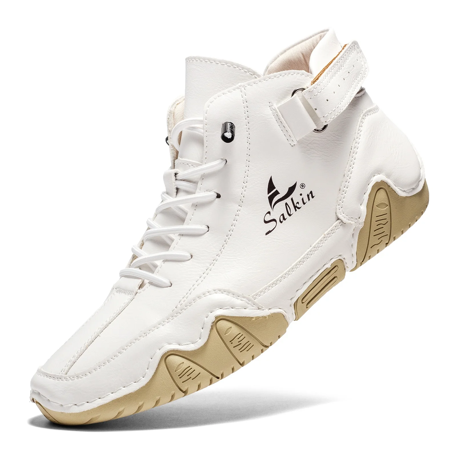 Drawato diy Men Casual Leather Boots 2024 High Quality Flats Loafers Designer Shoes Non-slip Comfortable Shoes shoes men  sneakers