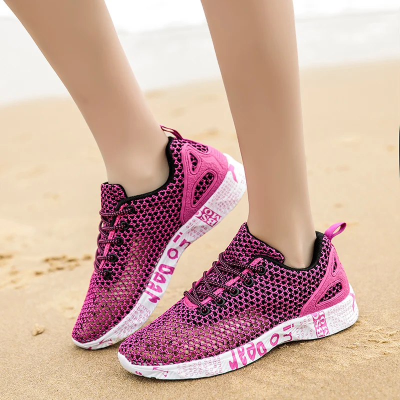 oxford Summer Mens Beach Shoes Outdoor Sandals Air Mesh Sneaker Fashion Women Foam Sport Aqua Footwear Water