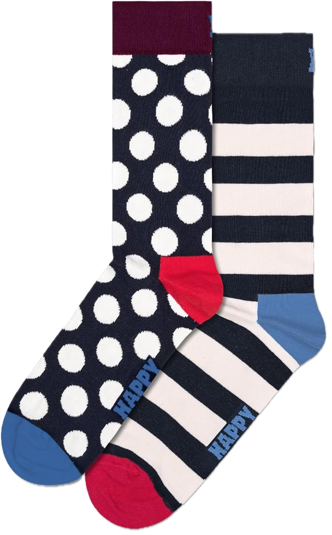 2-Pack Dark Blue Mix Socks Gift Set