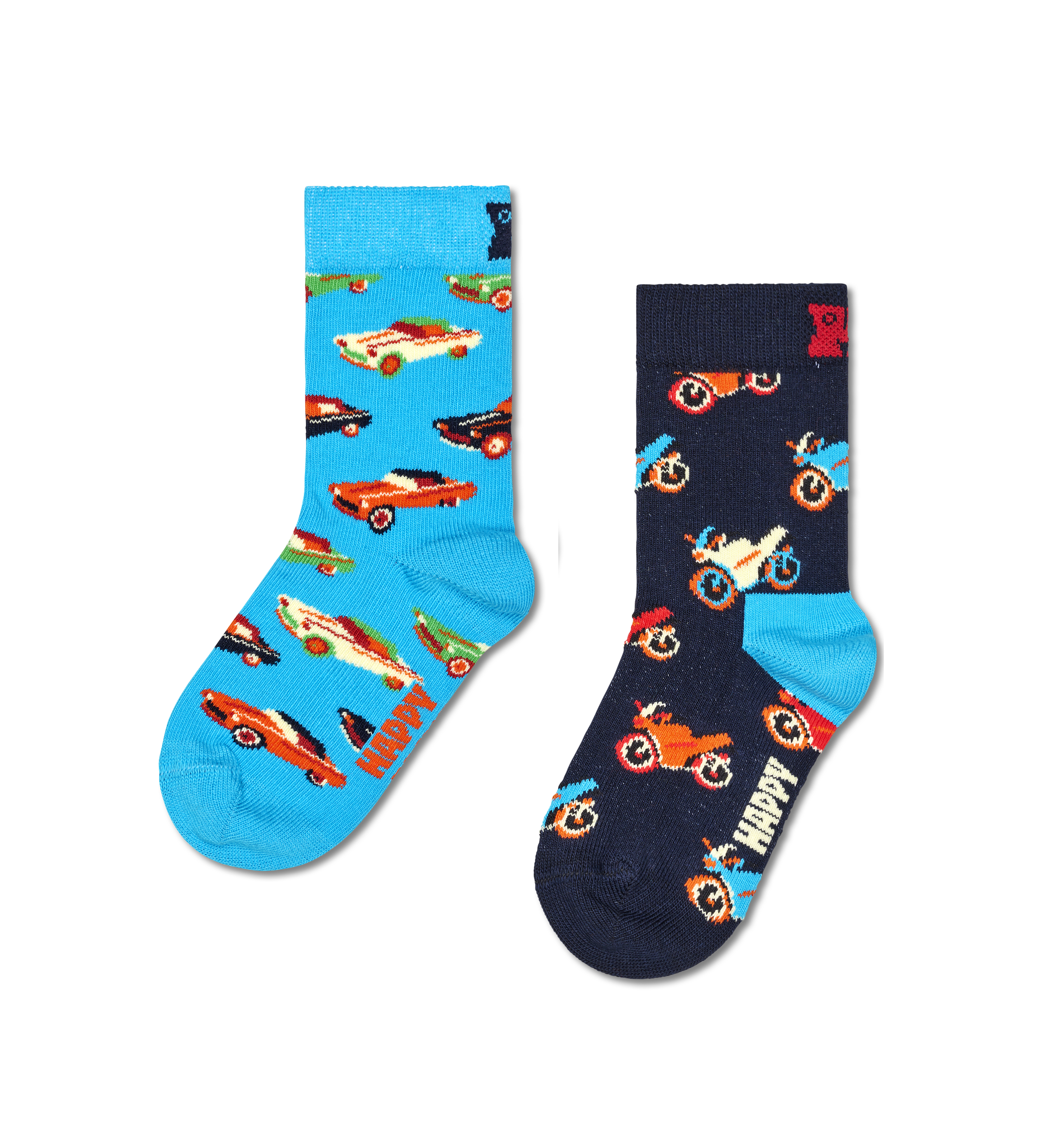 Kids 2-Pack Cars Socks