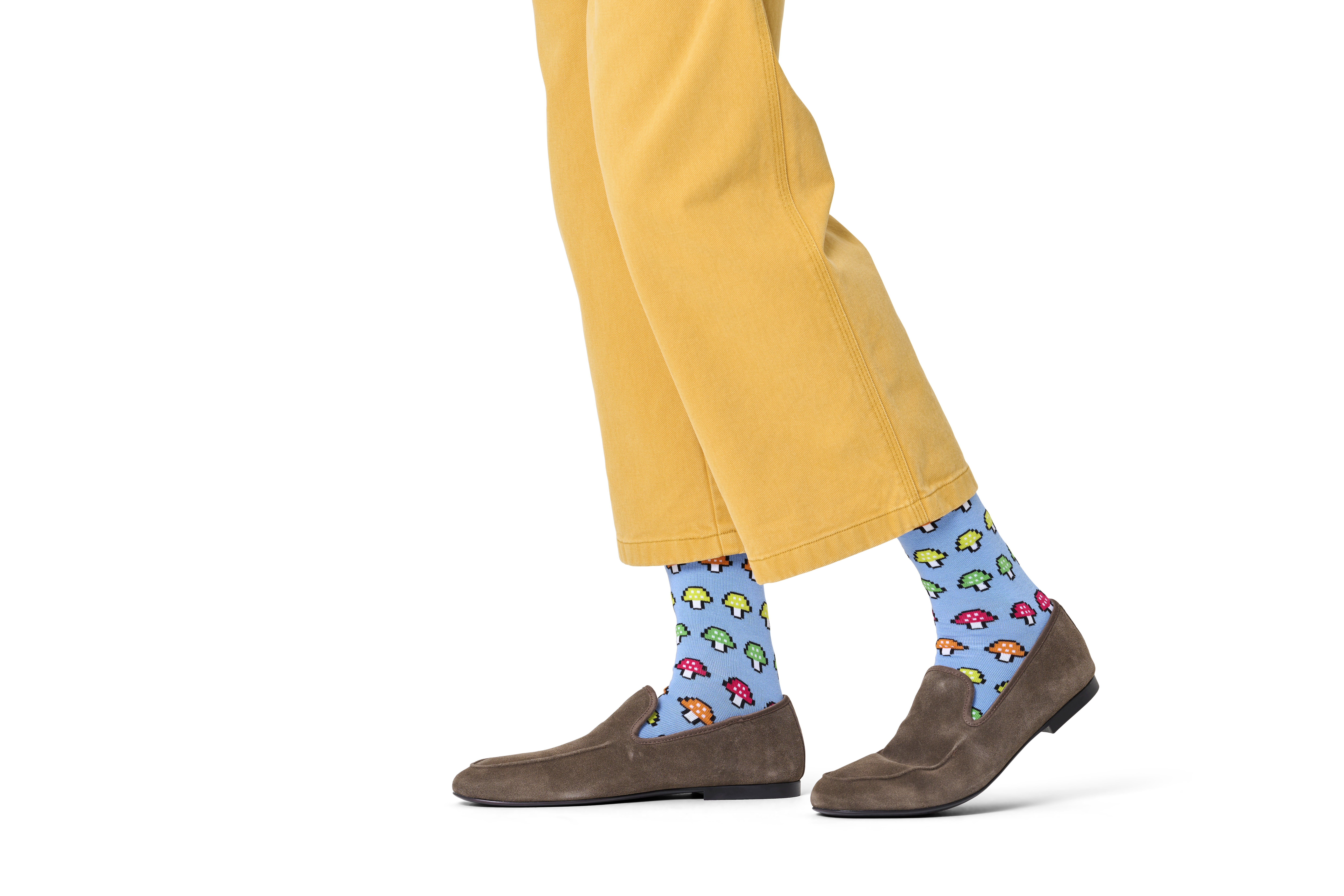 Mushroom Stripe Sock