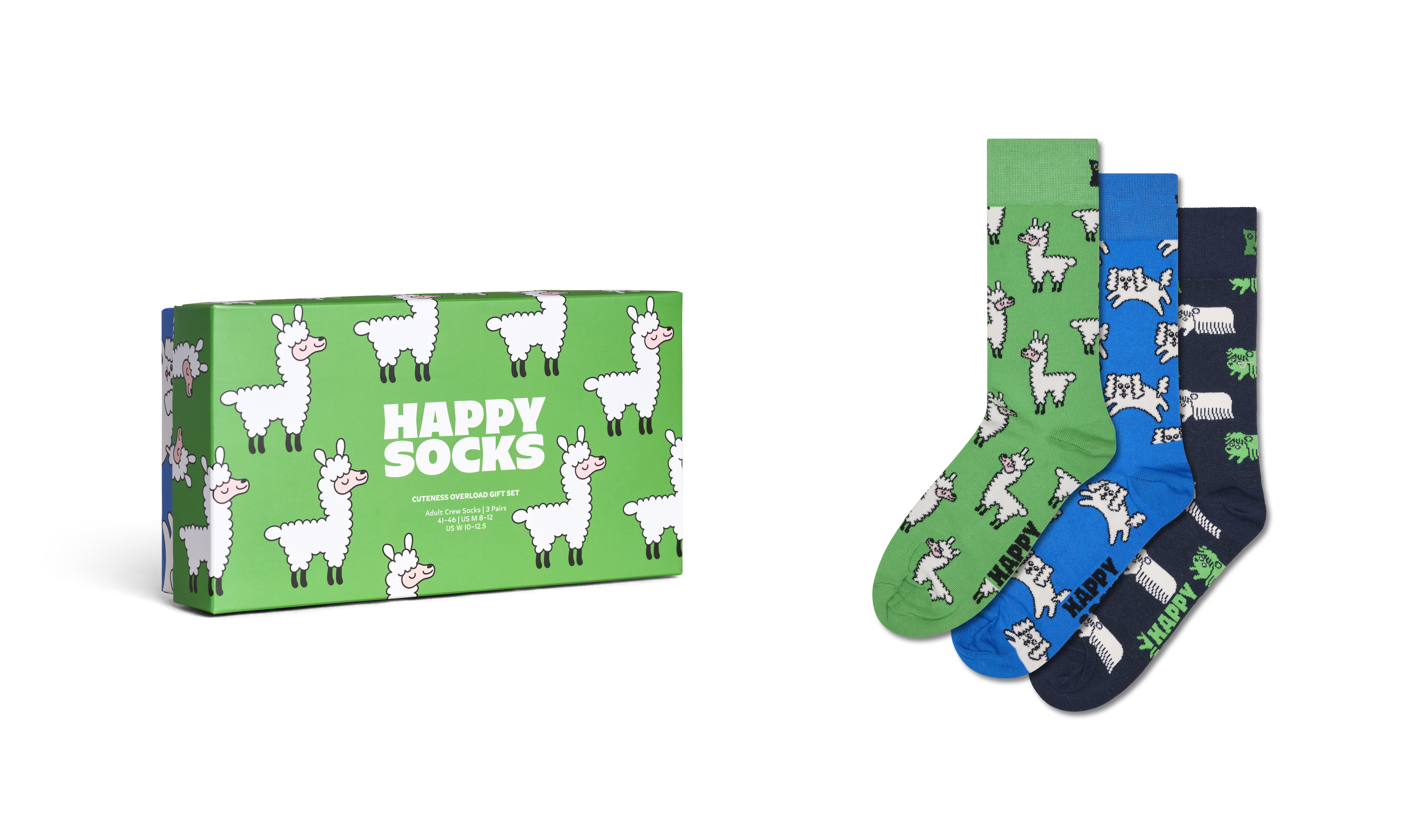 3-Pack Animals Socks Gift Set