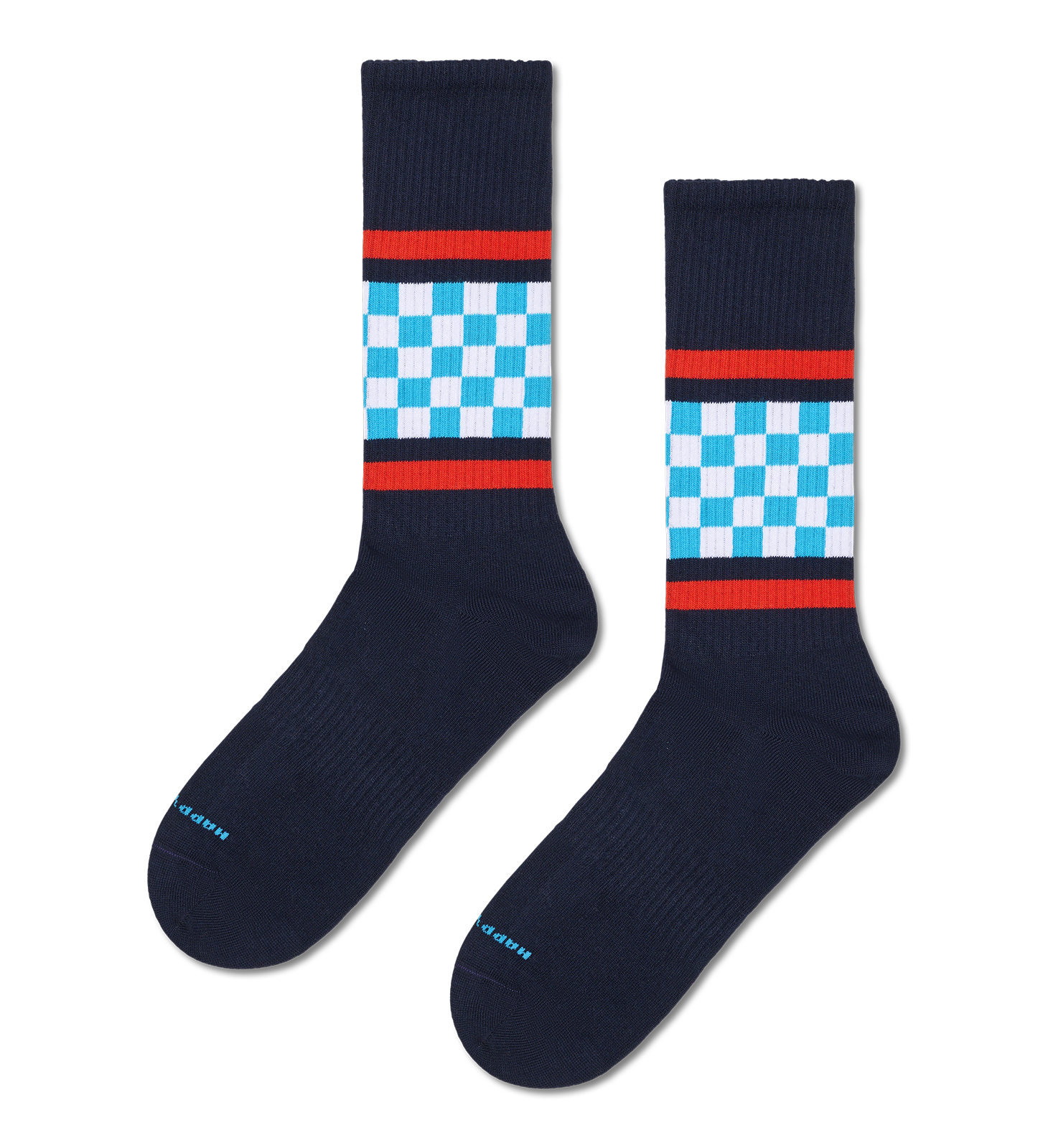 Checked Stripe Sneaker Sock