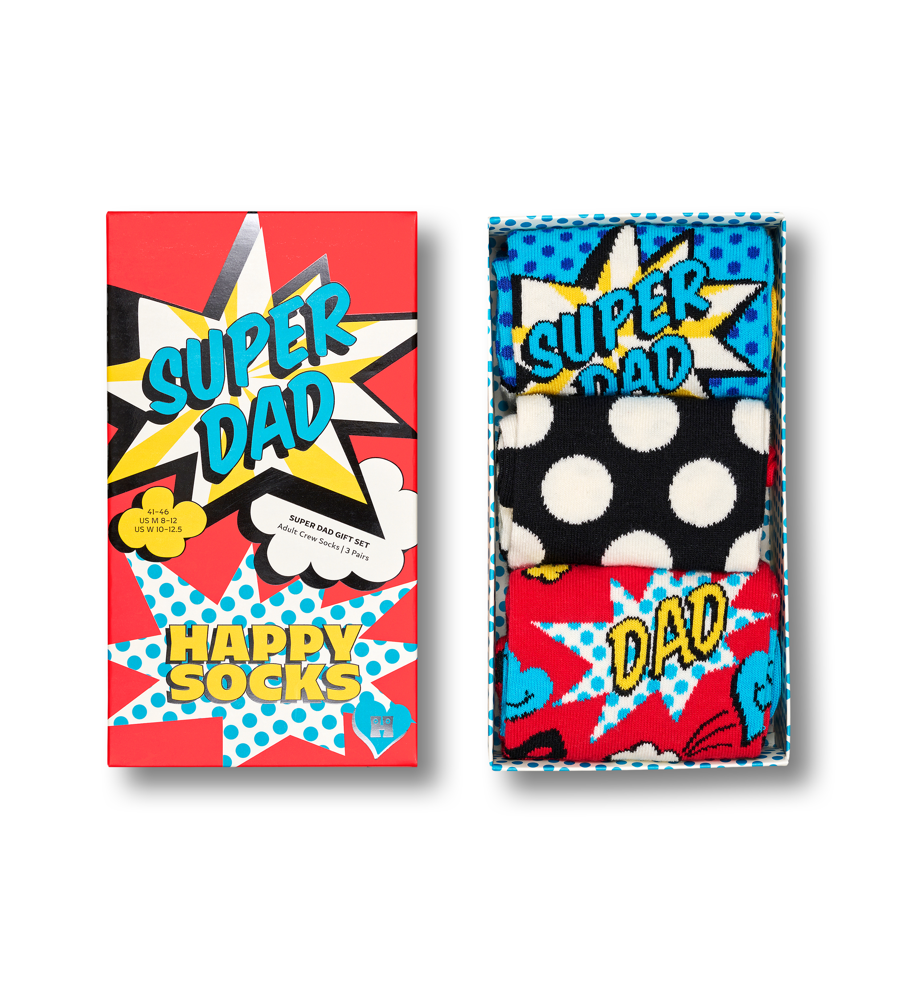 3-Pack Super Dad Socks Gift Set