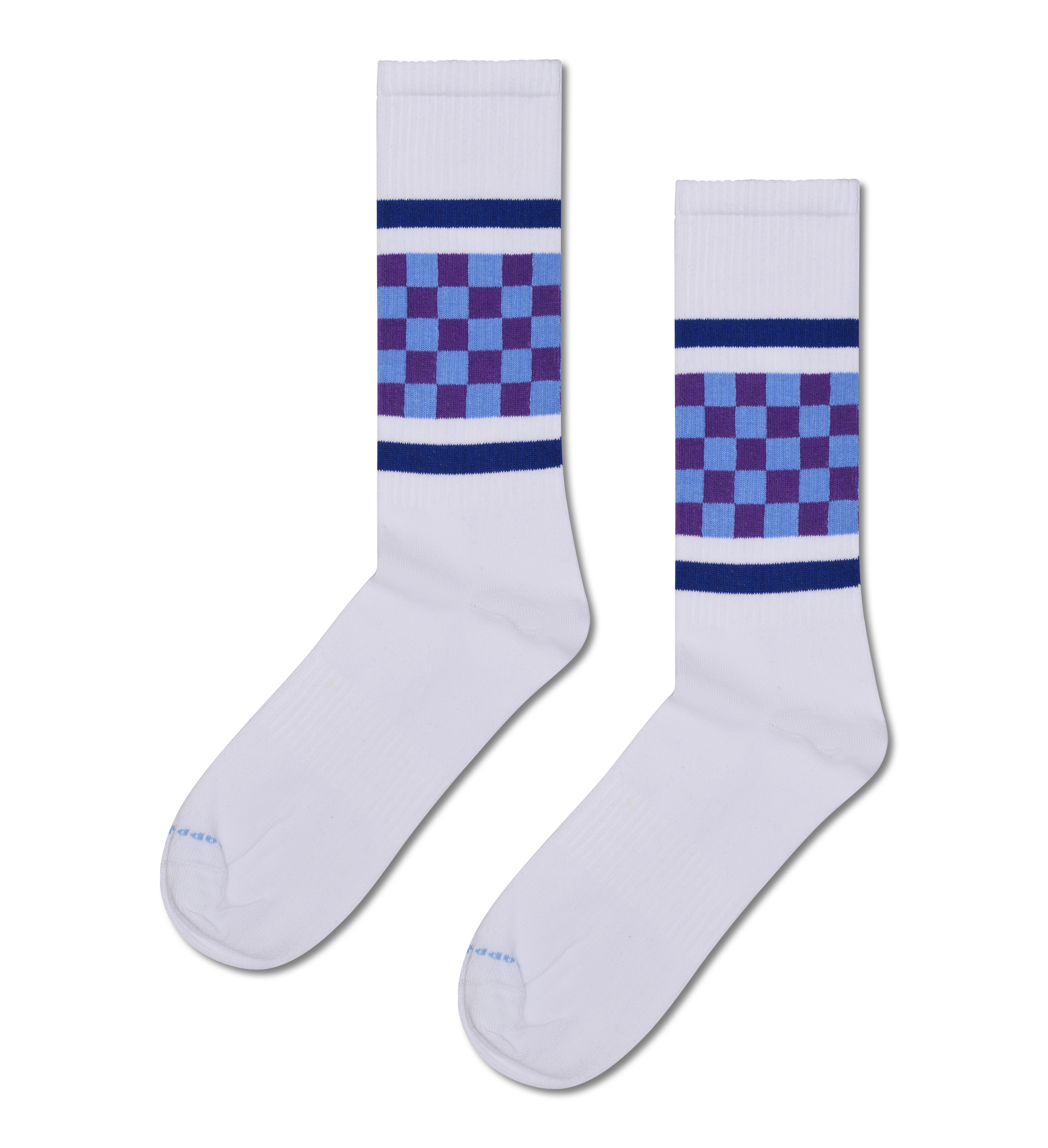 Checked Stripe Sneaker Sock