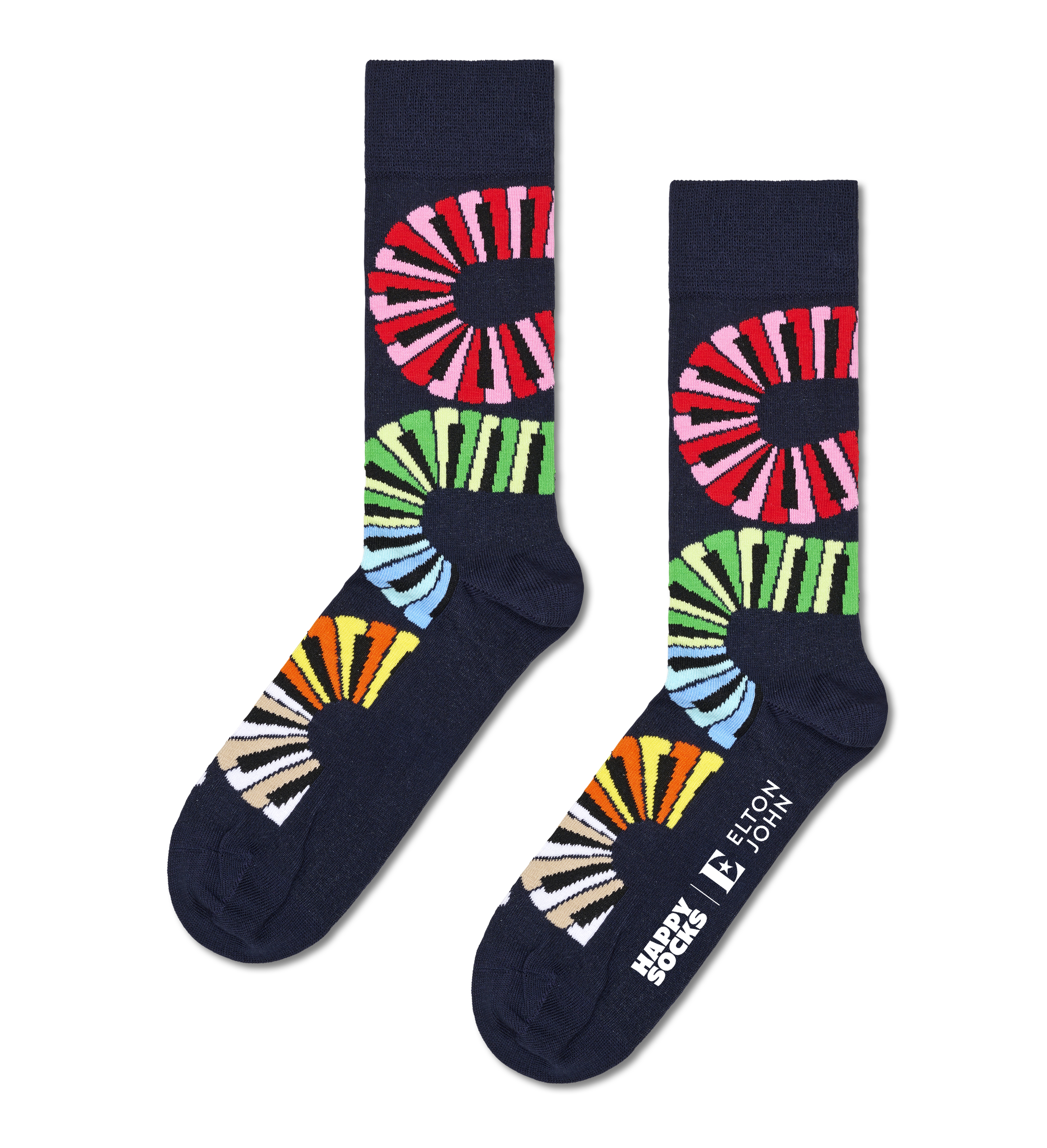 Elton John Piano Notes Sock