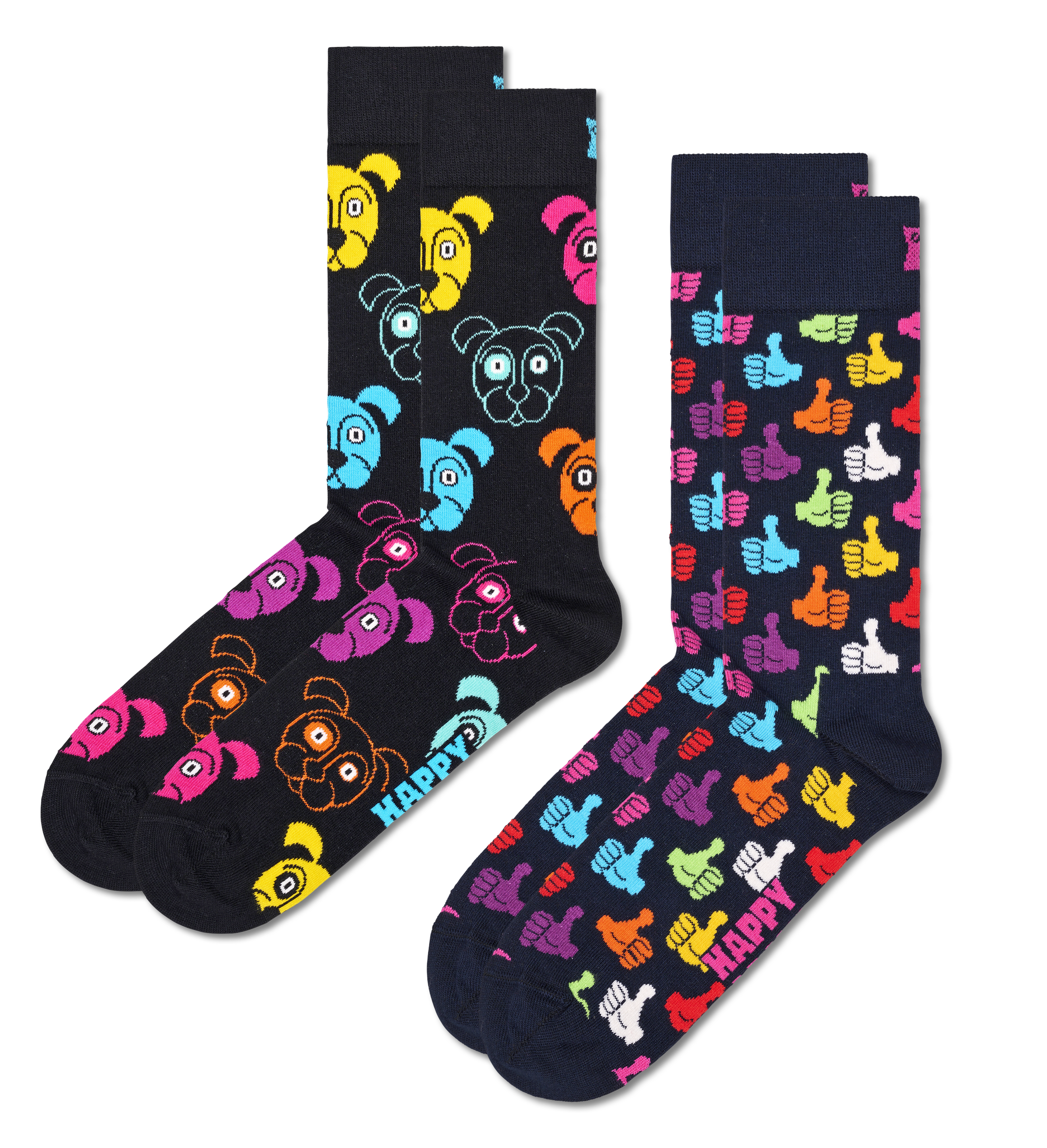 2-Pack Classic Dog Socks