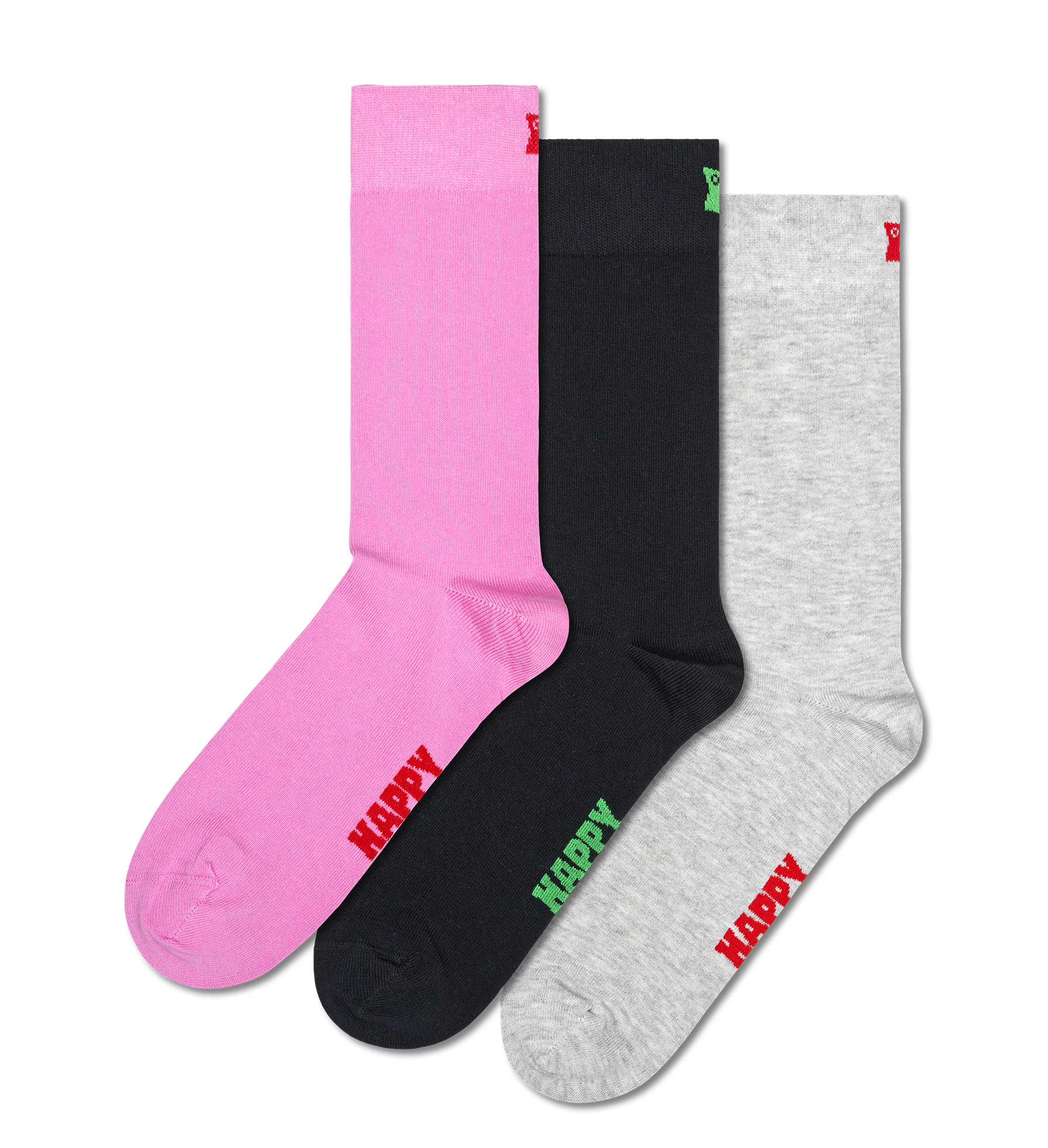 3-Pack Solid Socks