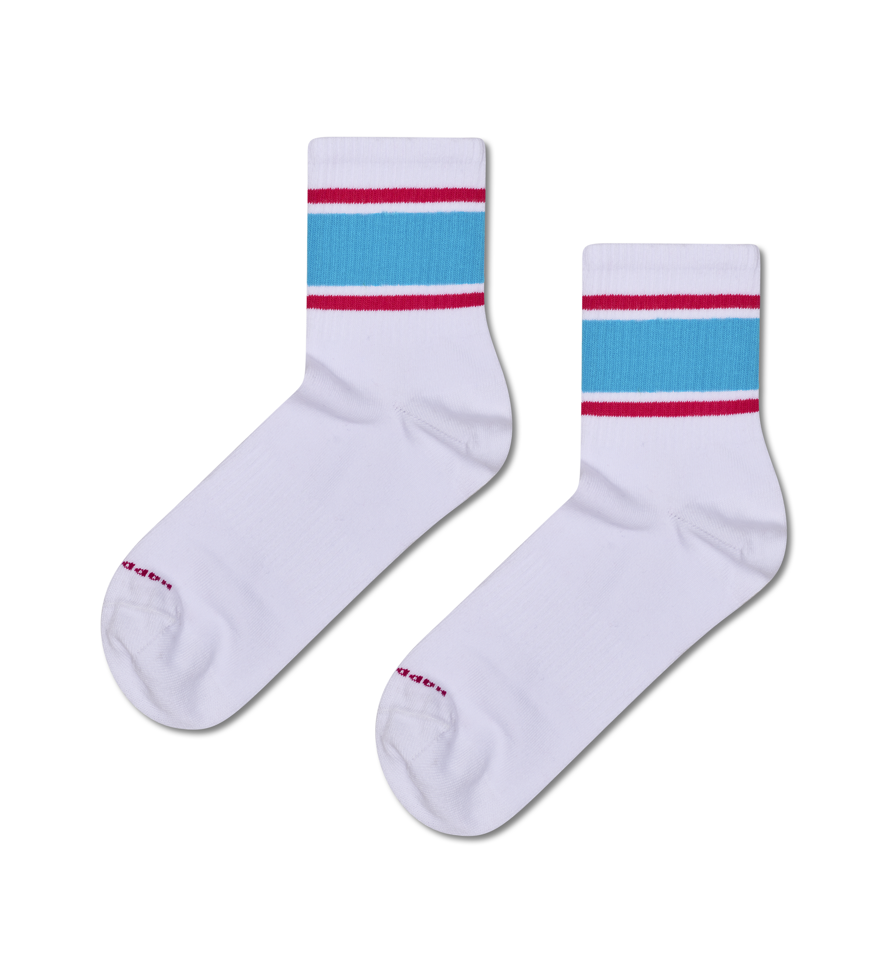 Simple Stripe 1/2 Crew Sneaker Sock